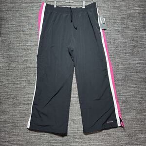 Reebok Pants Women's L Black Pink Jogger Athletic Vintage SEARS Y2K Relaxed 2006